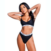 Playboy Lifestyle Bunny 2 Pc Set (Black) – Luxury Lingerie Set Black Large Extra Large Lingerie Sets